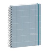 Agenda Casual - 1 semaine sur 2 pages - 16 mois - 15 x 21 cm - bleu clair - Exacompta