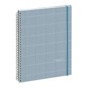 Agenda Casual - 1 semaine sur 2 pages - 16 mois - 21 x 29,7 cm - bleu clair - Exacompta