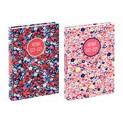 Agenda Liberty - 1 jour par page - 12 x 17 cm - rose ou bleu - Viquel