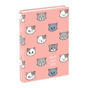 Agenda Cats - 1 jour par page - 12 x 17 cm - rose ou bleu - Viquel