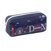 Trousse rectangulaire London - 1 compartiment - bleu - Viquel