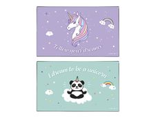 Viquel Fantaisie - Sous-main - 59,5 x 36,2 cm - PVC - Licorne / Panda