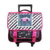 Cartable à roulettes Barbie 38 cm - 2 compartiments - multicolore - Bagtrotter