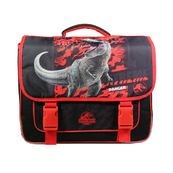Cartable Jurassic World 38 cm - 2 compartiments - rouge - Bagtrotter