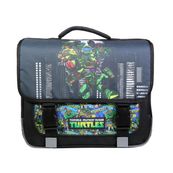 Cartable Tortues Ninja 38 cm - 2 compartiments - noir - Bagtrotter