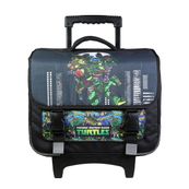 Cartable à roulettes Tortues Ninja 38 cm - 2 compartiments - noir - Bagtrotter