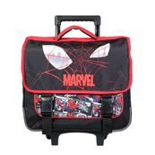 Cartable à roulettes Spiderman 38 cm - 2 compartiments - noir - Bagtrotter