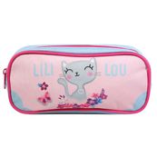 Trousse rectangulaire Lililou - 1 compartiment - rose - Bagtrotter