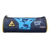 Trousse ronde Vorax Requins - 1 compartiment - bleu - Bagtrotter