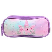 Trousse rectangulaire Phileas Licorne - 2 compartiments - violet - Bagtrotter