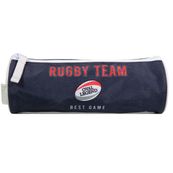 Trousse ronde Phileas Rugby - 1 compartiment - bleu - Bagtrotter