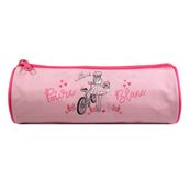 Trousse ronde Poivre Blanc - 1 compartiment - rose - Bagtrotter