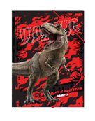 Chemise 3 rabats Jurassic World - 24 x 32 cm - rouge - Bagtrotter