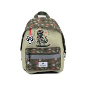 Sac à dos maternelle Dino Kaki - 1 compartiment - dinosaure - Pol Fox