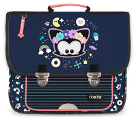 Cartable Chacha Kinky 36 cm - 2 compartiments - bleu - Kid'Abord