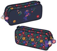 Trousse rectangulaire Stalla Bianca Polka - 2 compartiments - violet - Kid'Abord