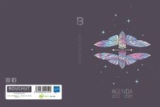 Agenda Girly - 1 jour par page - 12,5 x 17,5 cm - papillon - Bouchut