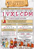 Poster pédagogique BOUCHUT "Chiffres romains" PEFC 70 % 52 x 76 cm