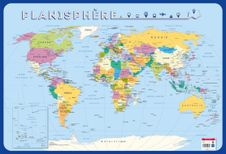 Poster pédagogique BOUCHUT "Planisphère" PEFC 70 % 52 x 76 cm