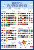 Poster pédagogique BOUCHUT "Drapeaux du Monde" 52 x 76 cm