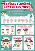 Poster pédagogique BOUCHUT "Gestes barrières" PEFC 70 % 52 x 76 cm