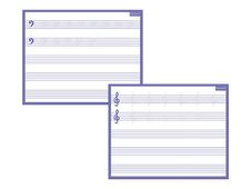 Bouchut - Ardoise mini - Solfège - 21 x 26,5 cm - double face