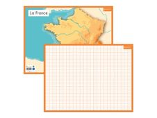 Bouchut - Ardoise médium - Fleuves/Seyes - 32 x 42 cm - double face