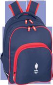 Sac à dos Equipe de France - 2 compartiments - bleu/blanc/rouge - Hamelin