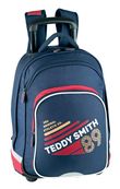 Sac à dos à roulettes Teddy Smith Warm Up - 2 compartiments - bleu/rouge - Hamelin