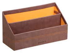 RHODIA Rhodiarama - Porte-courrier - chocolat - en polyuréthane