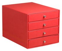 RHODIA Rhodiarama - Module de classement 4 tiroirs - coquelicot - en polyuréthane