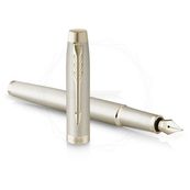 Parker IM Monochrome - Stylo plume champagne - pointe fine