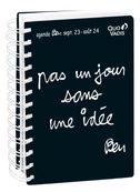 Agenda à spirale Ben - 1 jour par page - 13 x 21 cm - pas un jour sans idée - Quo Vadis