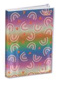 Agenda My Agenda Glitter avec poche zip - 1 semaine sur 2 pages - 10 x 15 cm - arc en ciel - Quo Vadis