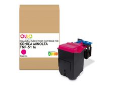 Cartouche laser remanufacturée Konica Minolta TNP51M - magenta - Owa