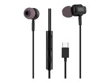 T'nB C-BUDS - Kit main libre - Ecouteurs filaire avec micro - intra-auriculaire - noir