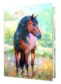 Agenda Cheval - 1 jour par page - 12,5 x 17,5 cm - brun - Oberthur