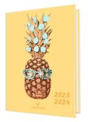 Agenda Pastel - 1 jour par page - 12,5 x 17,5 cm - ananas - Oberthur