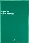 Agenda de la rentrée Boréal - 1 semaine sur 2 pages - 16 x 24 cm - vert - Oberthur