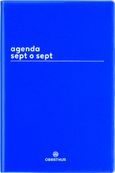 Agenda Boréal Sept O Sept - 1 semaine sur 2 pages - 10 x 15 cm - bleu - Oberthur