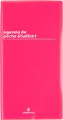 Agenda de poche Boréal Étudiant - 1 semaine par page - 9,5 x 18 cm - rouge - Oberthur
