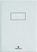 Agenda Cirrus - 1 jour par page - 12,5 x 17,5 cm - gris clair - Oberthur