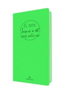 Agenda Camelia 16 poche - 1 semaine sur 2 pages - 9,5 x 17,5 cm - vert - Oberthur