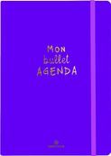 Bullet Agenda - 1 semaine sur 2 pages - 15,5 x 21,5 cm - violet - Oberthur