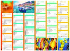 Calendrier Color Story - 7 mois par face - 40,5 x 55 cm - Oberthur