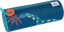 Trousse ronde Dino - 1 compartiment - marine et bleu - Oberthur