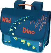Cartable Dino - 35 cm - 1 compartiment - marine et bleu - Oberthur