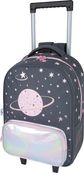 Sac à dos à roulettes Cosmic Girl - 1 compartiment - gris anthracite - Oberthur