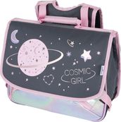 Cartable Cosmic Girl - 38 cm - 2 compartiments - gris anthracite - Oberthur