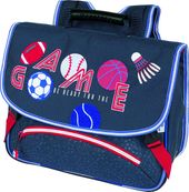 Cartable OB Sport - 38 cm - 2 compartiments - marine et gris anthracite - Oberthur